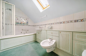 Top floor bathroom in separated house- click for photo gallery